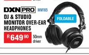 DXN Pro DJ & Studio Monitor Over Ear Headphones MM185