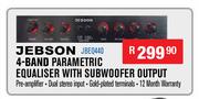 Jebson 4 Band Parametric Equaliser With Subwoofer Output JBEQ440