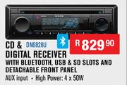 Dixon CD & Digital Receiver With Bluetooth,USB & SD Slots & Detachable Front Panel DN6828U
