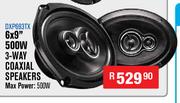 DXN Pro 6 x 9" 500W 3 Way Coaxial Speakers DXP693TX