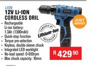 Dixon 12 Li-Ion Cordless Drill L112V