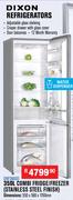 Dixon 350L Combi Fridge/Freezer (Stainless Steel Finish) DBF380SD