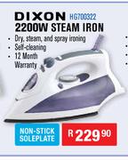 Dixon 2200W Steam Iron HG700322