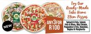 Ready made Take Home 28cm Pizzas-For Any 3