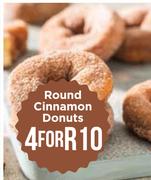 Round Cinnamon Donuts-For 4