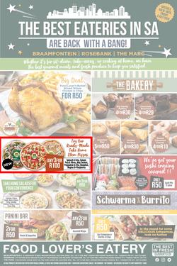 Food Lover's Eatery Braamfontein, Rosebank & The Marc : The Best Eateries In SA (29 June - 3 July 2020), page 1