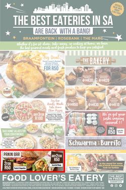 Food Lover's Eatery Braamfontein, Rosebank & The Marc : The Best Eateries In SA (29 June - 3 July 2020), page 1