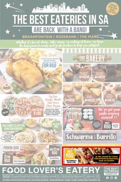 Food Lover's Eatery Braamfontein, Rosebank & The Marc : The Best Eateries In SA (29 June - 3 July 2020), page 1