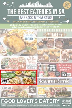 Food Lover's Eatery Braamfontein, Rosebank & The Marc : The Best Eateries In SA (29 June - 3 July 2020), page 1