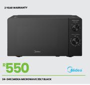 Midea 20Ltr Black Microwave Oven 24-246