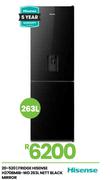 Hisense 263L Nett Black Mirror Fridge H370BMIB-WD 20-520