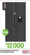Defy 555L Black Inox SX-S+WD Fridge 20-594