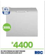 KIC 300L White Deep Freezer/Fridge KC0030A/KCG305 20-263