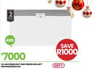 Defy 481L Nett White Deep Fridge/Freezer DMF456/382/294 20-040