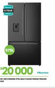 Hisense 575L SxS Multi Door Fridge/Freezer 20-581 