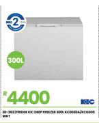 KIC 300L WHT Deep Fridge/Freezer KC0030A/KCG305 20-263