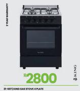 King Gas Stove 4 Plate 21-607
