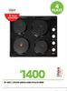 Univa 4 Plate Hob Stove B156 21-602