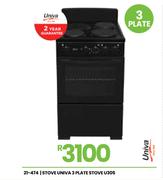 Univa 3 Plate Stove U305 21-474
