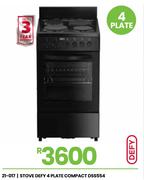 Defy 4 Plate Compact Stove DSS554 21-017
