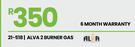Alva 2 Burner Gas 21-518