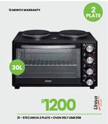 Univa 2 Plate + 30L Oven UMK0B 21-576