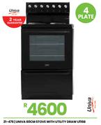 Univa 60cm Stove With Utility Draw U116B 21-476