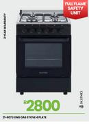 King 4 Plate Gas Stove 21-607