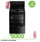 Defy 4 Plate Stove DSS694 21-024