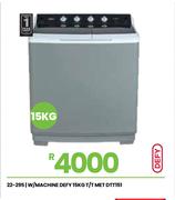 Defy 15Kg T/T MET Washing Machine DTT151 22-295