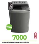 Defy 17Kg T/L Grey W/Machine DTL153 22-328
