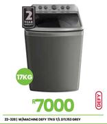 Defy 17Kg T/L Grey Washing Machine DTL153 22-328