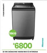 Hisense 18Kg T/L Washing Machine WT311823UB Washing Machine 22-356