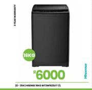 Hisense 16Kg T/L W/Machine WT3W1622UT 22-354