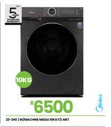 Midea 10Kg Front Loader Metallic W/Machine 22-340