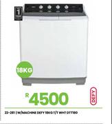 Defy 18Kg T/T WHT W/Machine DTT180 22-281