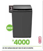 Defy 8Kg T/L Met W/Machine DTL165/156 22-316