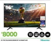 Hisense 65" UHD 4K Smart Telvision 23-722