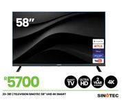 Sinotec 58" UHD 4K Smart Television 23-381