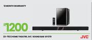 JVC Home Theatre Sound Bar BY370
