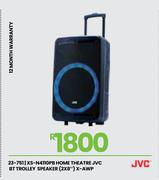 JVC Home Theatre BT Trolley Speaker 2 x 8" X-AWP XS-N4110PB
