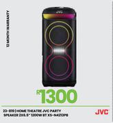 JVC Home Theatre Party Speaker 2 x 6" 1200W BT XS-N4213PB