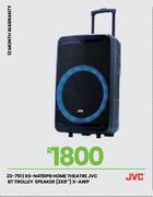 JVC Home Theatre BT Trolley Speaker 2 x 8" X-AWP/XS-N4110PB 23-751