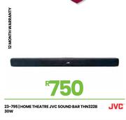 JVC Home Theatre 30W Soundbar THN322B 23-795