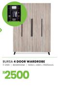 Bursa 4 Door Wardrobe 1404 x 460 x 1905mm 1-259