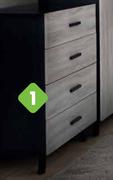Bursa Chest Of Drawers 685 x 425 x 990mm 4-043.