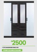 Rome 4 Door Wardrobe 1-274