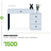 Nara Dresser Bedroom (985/400 x 405 x 740/605mm) 8-494