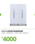 Nara 4 Door Wardrobe 1600 x 450 x 2100mm 1-284