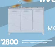 Basic Steel With Sink K/Unit 10-208